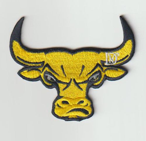 Embroidered Logo Patch for animal clothing custom cow's head clothing patch