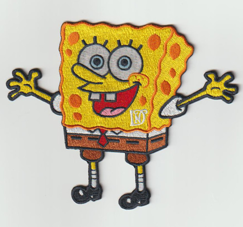 Custom high quality embroidered badge with smile  embroidered patch baby sponge / Garment Patch