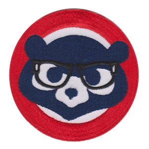Custom 100% full embroidered bear embroidery patch