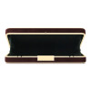 Red velvet removable shoulder strap crystal clutch evening bag