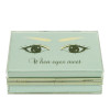 Green acrylic gold glitter powder leisure bag