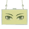 Yellow acrylic gold glitter powder leisure bag