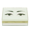 White acrylic gold glitter powder leisure bag