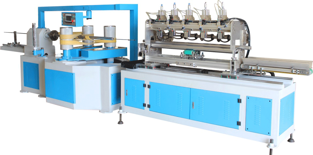 Máquina de fabricación de tubos de papel multicortadores NC