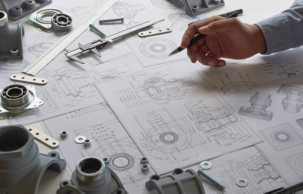 los métodos de diseño y los pasos de las piezas de la máquina