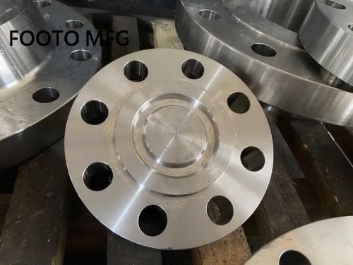 B16.5 ASTM A182 F51 Flange cega RTJ 24 