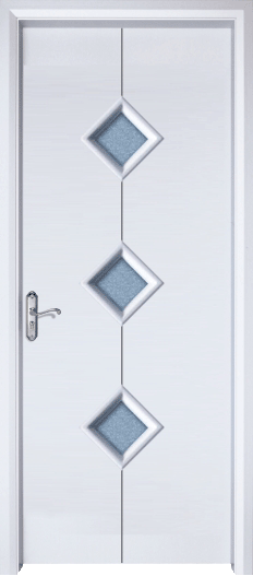 wpc door with glass
