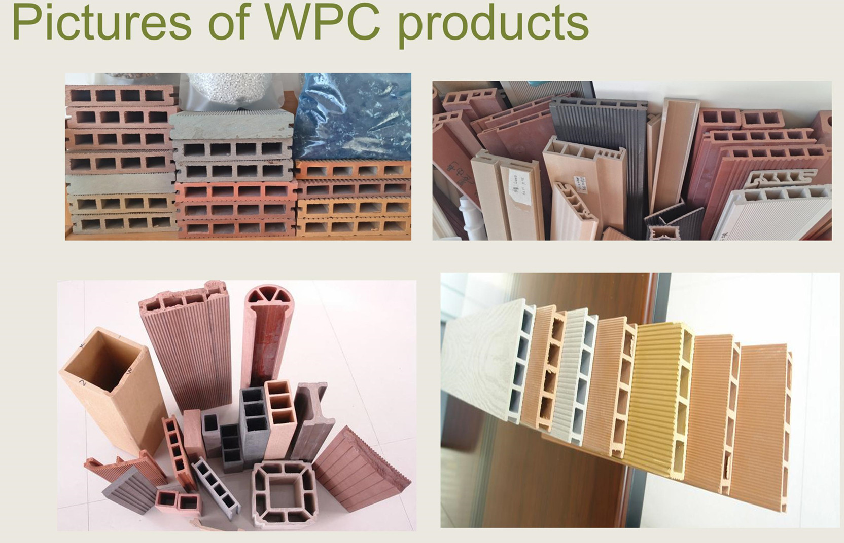 wood plastic wpc machine