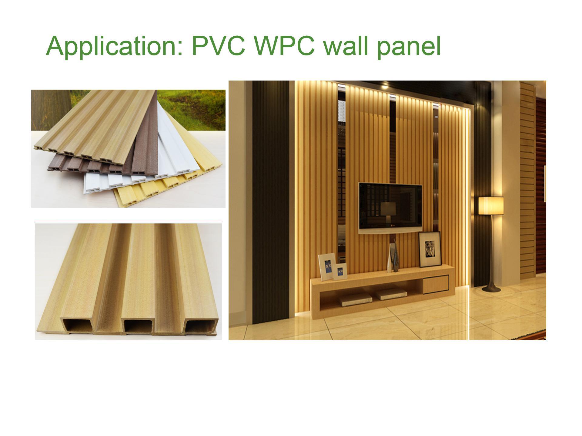 PVC WPC wall panel with color