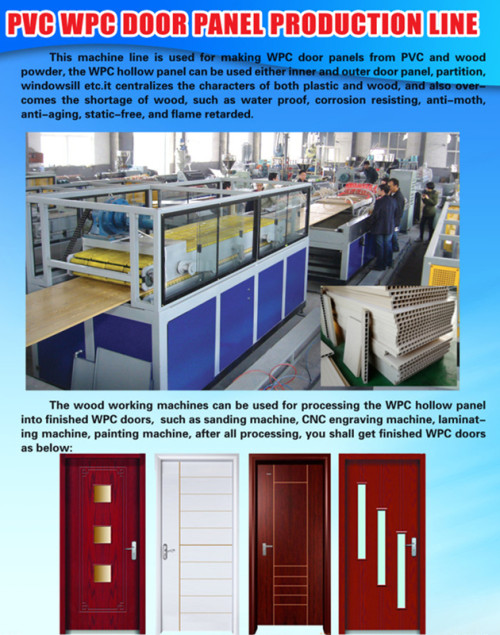 Machine de fabrication de porte de PVC