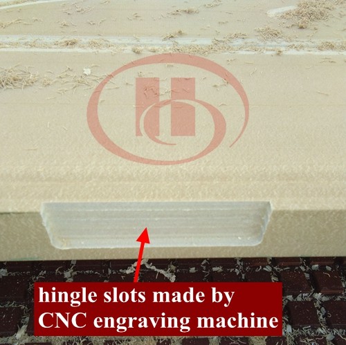 hingle slot made by CNC engraving machine