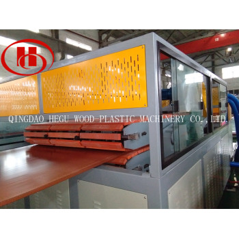 WPC board production machine to make Low cost WPC solid panel with recycled PP/PE plastic and wood