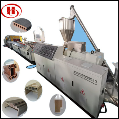 PVC WPC window and door frame making machine WPC profile extrusion line