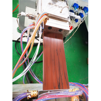 PE WPC Wooden grain profile extrusion machine line China Wood Plastic WPC profile machine manufacturer