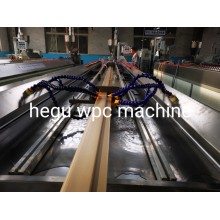 Indian customer inspected successfully WPC solid door frame making machine