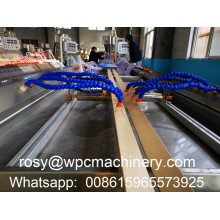WPC door frame making machine inspected successfully by Pakistan customer