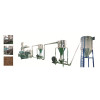 Waste PP PE and wood powder outside use decking production line