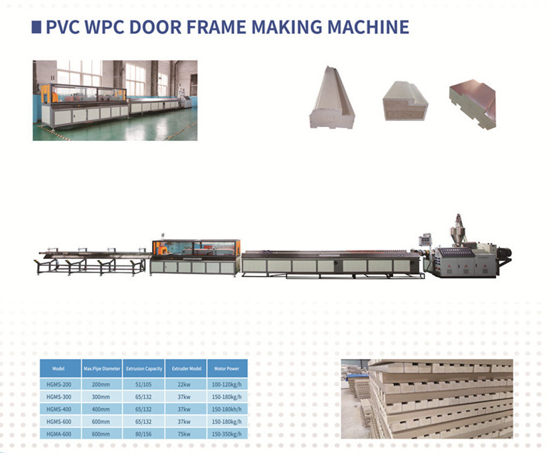PVC WPC door architrave making machine
