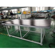 PP WPC car trunk mat thermoplastic sheet production line send to Uzbekistan