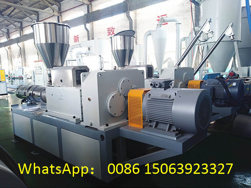 Conical double screw extruder