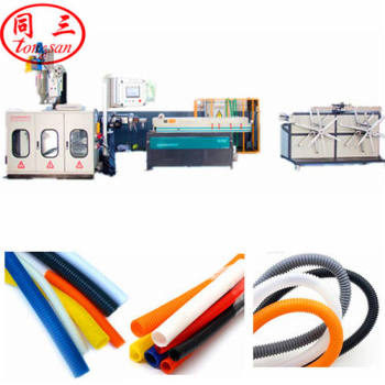 9-50mm High Speed PP PE PVC Plastic Single Wall Corrugated Pipe Machine making electricity conduit