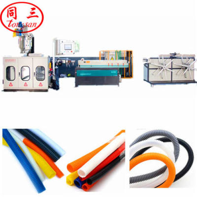 9-50mm High Speed PP PE PVC Plastic Single Wall Corrugated Pipe Machine making electricity conduit
