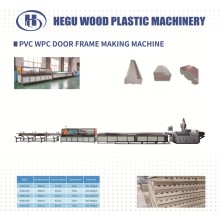 INDIA HI-TECH company order our PVC WPC solid door frame making machine!