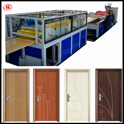 wpc doors manufacturing process PVC WPC door making machine manufacturer