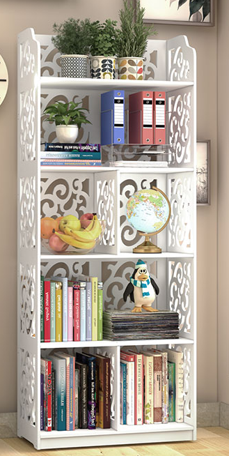 PVC board sculpture bookcase