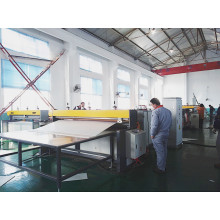 1.7mm thickness PP hollow corrugated sheet with 40 % fillmatch production line testing successful