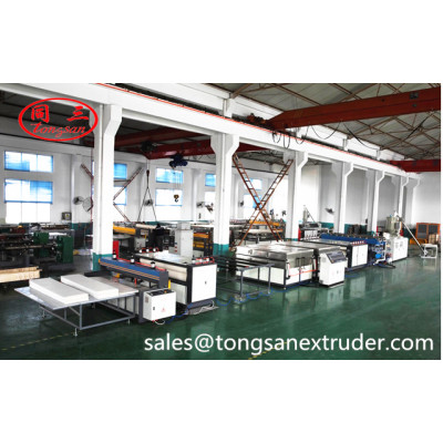 Tongsan plastic hollow corrugated sheet machine production line