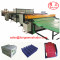 Auxiliary machine for plastic hollow corrugated sheet package boxes production line