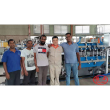 PP corrugated sheet machine runing well in Sri Lanka customer's factory