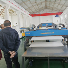 India customer visit Qingdao Tongsan for PP hollow corrugated sheet machine running