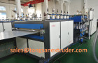 1400 type pp hollow corrugated sheet machine running at 6.5m/min