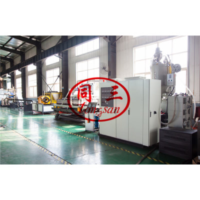 pvc double wall corrugated pipe machine factory in China / pvc dwc pipe making extruder production machine