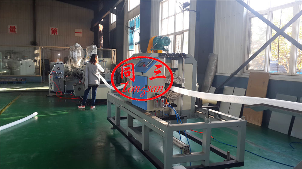 double wall corrugated pipe extruder line
