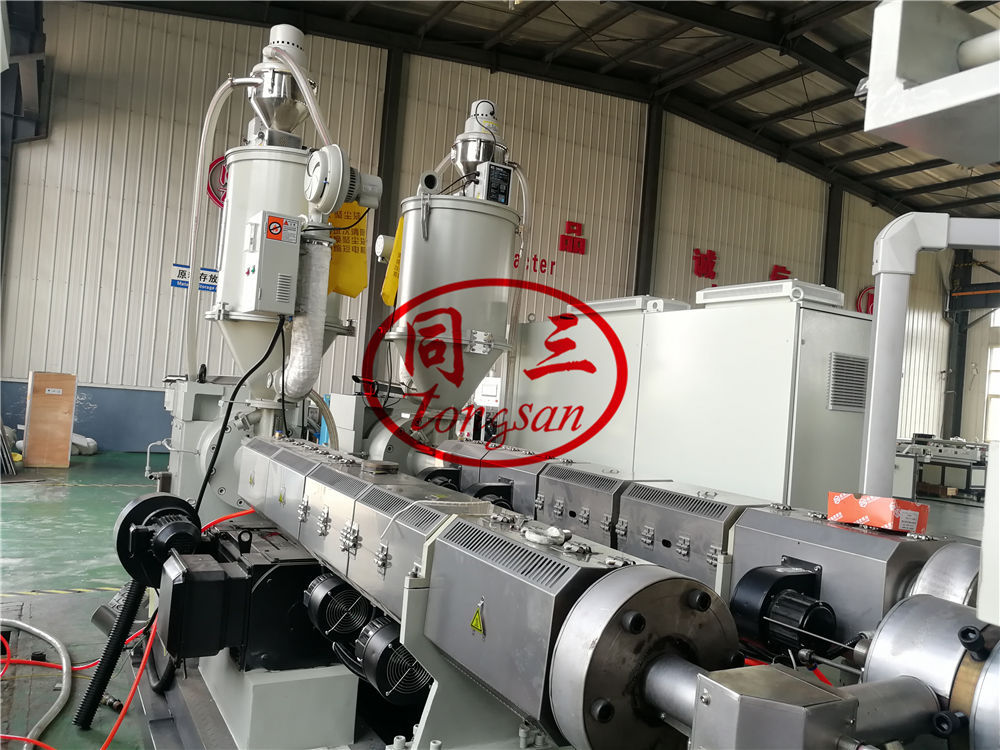 dwc double wall corrugated pipe extrder machine