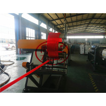 PE carbon Sprial pipe making exruder machine line with mold