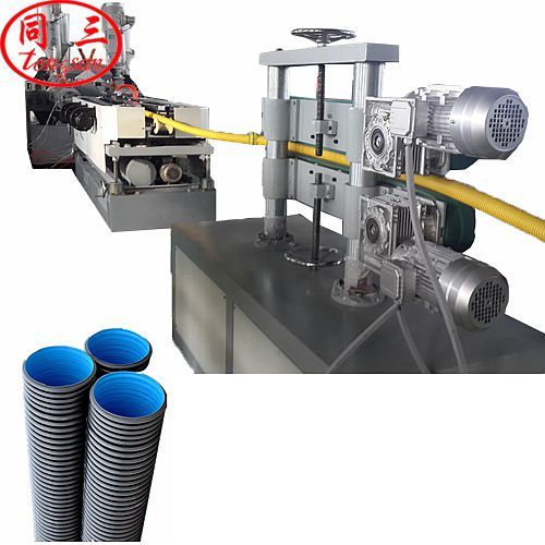 HDPE double wall corrugated pipe machine plant