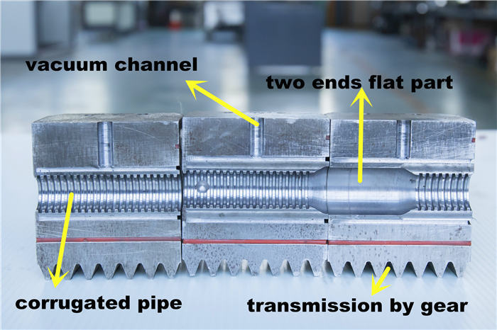 plastic pipe corrugator mould