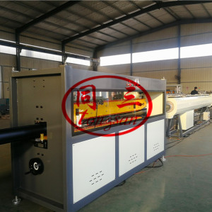 HDPE polyethylene pipe making machine / HDPE pipe production line manufacturer