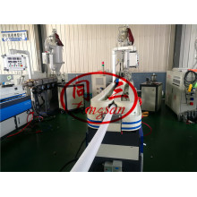 3 sets pvc corrugated pipe machine testing for Uzbekistan customer