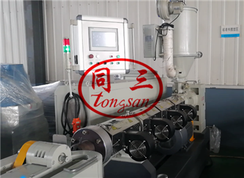 PLC system for corrugated pipe machine