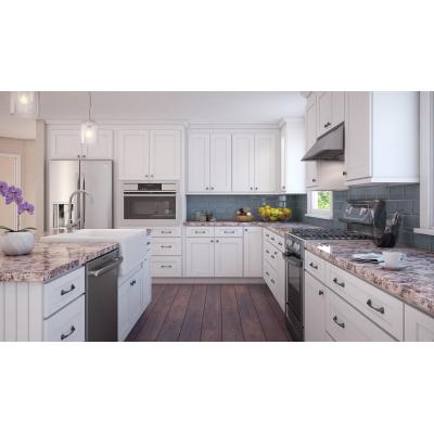 American style classic shaker kitchen cabinet with island layout
