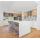 Opciones de gabinetes de cocina con acabado de melamina y tamaños personalizados