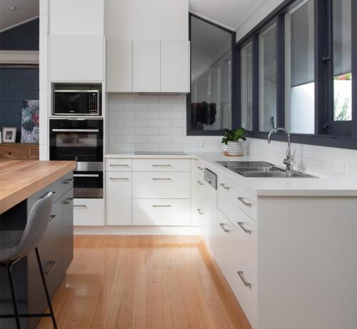 Proyecto de casa en Australia gabinete de cocina de melamina y pintura en venta