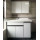 High gloss wall mount bath room sink vanity cabinet set