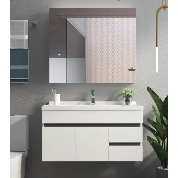 White bathroom project bath vanity and mirror set designs