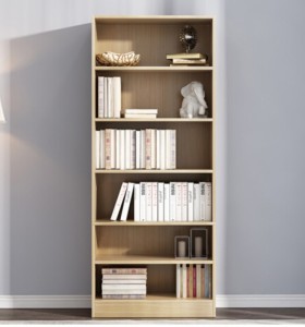 Bibliothèque ouverte et conception de rangement pour armoire